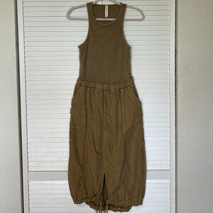 Anthropologie's Daily Practice Brand Bubble Dress, Size M. Gold